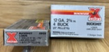 Lot of 2 Winchester 12 GA 2 3/4â€? 4 BUCK (27 Pellets) 10rds Total