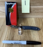 Spyderco Roadie Pen Knife C189PGY - Made in Italy #1