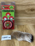 Lot of Predator Tactics - Lynx Soft Tanned Taxidermy Tail - Predatore Diaphragm Call