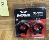 Warne MAXIMA Horizontal Fixed Scope Rings  30mm Medium #2