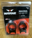 Warne Maxima Fixed Scope Rings 30mm Medium 214M