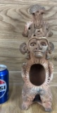 Vintage Pre Columbian Style Clay Figure Oddity
