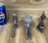 Lot of 3 Vintage Pre Columbian Style Tobacco Pipes Oddity