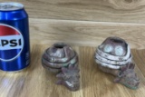 Lot of 2 Vintage Pre Columbian Style Tobacco Snake Pipes Oddity