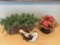 Home Decor Artificial Flowers, Bird, Greens