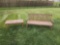 Outdoor Wood Bench & Coffee Table