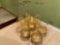 Set Of 7 Gold Ombre Wine Glasses