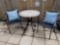 Outdoor Chairs, Pillows & Decorative Table