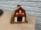 Custom Ho Scale Jans Red Barn Model With Ford Sign & Scenic Base