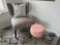 Accent Chair With Footstool/ottoman & Pillow