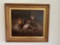Signed Borofsky Farmyard Oil Painting Rooster & Hens In Barn Scene