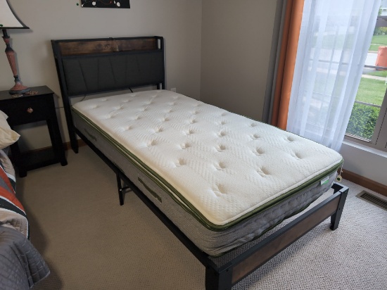 Xl Twin Bed With Mattress, Power Plug (2 Of 2)