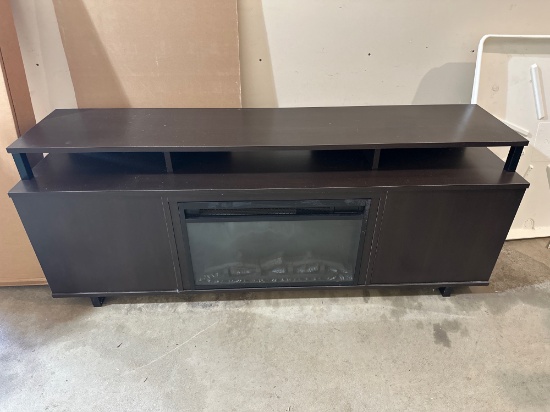 Tv Console With Electric Fireplace