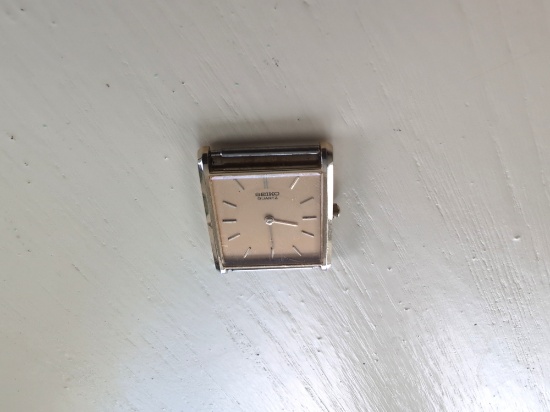 Vintage Seiko 5y30-5069 Gold-plated Quartz Watch Rectangular Case