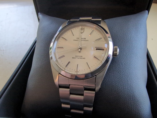 Tudor Prince Oysterdate Rotor Self-winding Watch (9050/0) Stainless Steel With Original Oyster B