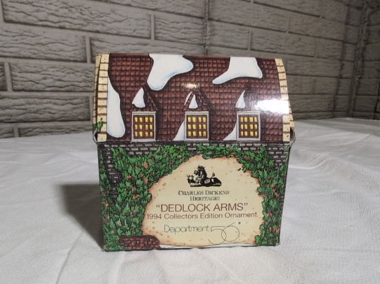 Department 56 Dedlock Arms Ornament 1994 Dickens Heritage Collectors Edition