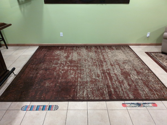 Superior Afton Acid Wash 8x10 Area Rug Velvet Texture, Made In Egypt