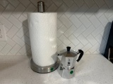Bialetti Moka Espress Espresso Maker & Paper Towel Holder