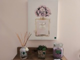 Home Decor Lot-wall Hanging, Diffuser, Candle, Artificial Plant