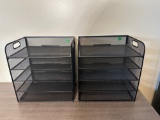 2 Wire Desk Organizers