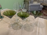 Set Of 7 Stemmed Glasses Wine & Martini Mix