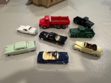 Lot Of 8 Ho Scale Vintage Die-cast Model Cars & Trucks Mixed Styles