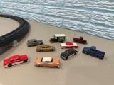 Ho Scale Mixed Era Classic Cars 9 Vehicle Set Trucks, Sedans, Coupes
