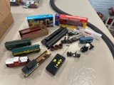 Mixed Ho Scale Train Cars, Tracks & Vehicles Athearn, Tyco, Santa Fe