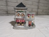 Cobblestone Corners Lighted Ceramic Toy Shop Christmas Village Building