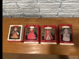 Hallmark Holiday & Wedding Barbie Ornaments Set Of 4
