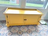 Canary Yellow Storage Bench