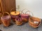 Longaberger Baskets with Liners (Set of 5)