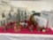 Dept 56 Village Buildings and Snowy Trees