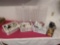Acrylic Paint Racks, Acrylic Paints, and brushes