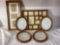 Oval & Rectangular Collage Frames in Matching Wood Finish