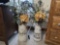 Decorative Milk Can & Pitcher Vases with Floral Arrangements