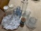 Glass Serving Pitchers, Mugs & Tray