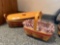 Longaberger Baskets with Lid & Liner