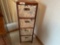 Tall Fabric Drawer Cabinet/Organizer / 4 decorative Totes