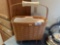 Longaberger Basket with handle, feet & liner