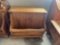Solid Oak End Table/ Magazine Rack ( 1of 2)