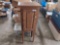 Tall and Slim Oak Cabinet with Single Paneled Door