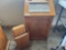 Oak Hamper and Matching Waste Bin