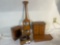 Primitive Decor Lot  Tabletop Apothecary Chest & Rustic Decor