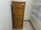 Oak 4-Drawer Vertical File Cabinet