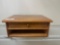 Oak Desktop Organizer with Open Shelf Storage