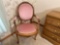 Antique Carved Wood Armchair