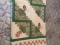 Handmade Floral Basket Log Cabin Quilt