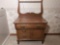 Antique Oak Washstand with Towel Bar