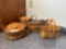 Longaberger Basket Lot w/ Lids and Liners (4pcs)